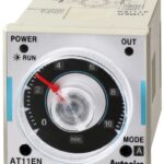 TEMPORIZADOR ANALOGO 11PINES REDONDOS 1 CONTACTO TEMPORIZADO + 1 CONTACTO INSTANTANEO ALIMENTACION 100-240VAC / 24-240VDC PULSO DE RESET, START, INHIBIT