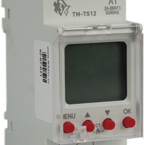 CONTROL DE TEMPERATURA DIGITAL MONTAJE EN RIEL DIN CON SENSOR 24-264 VAC RANGO  -25C A 130C MARCA TM