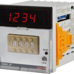 CONTADOR TEMPORIZADOR 72X72MM 4 DIGITOS LED 2 PRESENTS 2 RELES Y 2 SALIDAS NPN 100-240 VAC