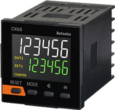 02-07-086_1.jpg TEMPORIZADOR/CONTADOR 45X45MM 6 DIGITOS LCD PNP/NPN 2 RELES 100-240VAC 50/60Hz - Image 1