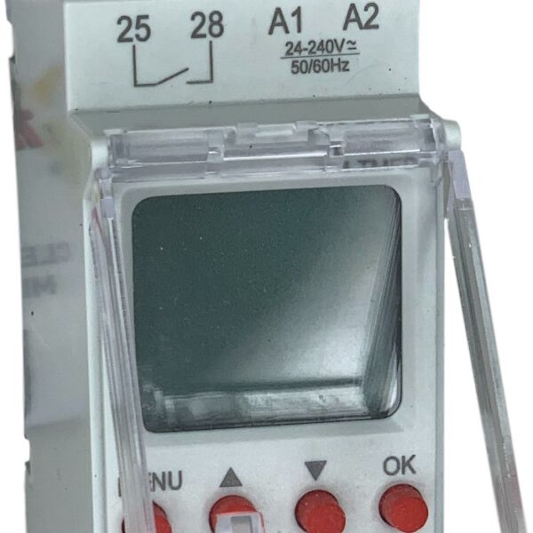 RELE TEMPORIZADOR MULTIFUNCION DIGITAL MONTAJE EN RIEL DIN 24 MODOS 24-240VAC/VDC 1P1T + 1PDT MARCA TM