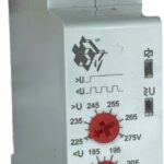 RELE PROTECTOR Y MONITOREO DE FASE MONTAJE EN RIEL DIN MONOFASICO 150-275VAC 1PDT MARCA TM