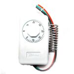 TERMOSTATO CAJA PLASTICA con PERILLA DE0 A 50C / 16AMP 220V