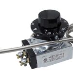 TERMOSTATO ANALOGICO DE PERILLA RANGO TEMPERATURA 50-500C 100A 240 VAC 25A CAPILAR 80 +/- 2CM LONGITUD BULBO 3.17MM