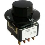 SELECTOR ROTATIVO DE TRES POSICIONES (0-BAJO-MED-ALTO) CON PERILLA Y TUERCA DE FIJACION 18A (AC1) 9A (AC3)