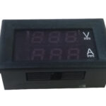 VOLTIMETRO AMPRIMETRO DIGITAL AZUL ROJO LED 100VDC  100A