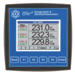 MEDIDOR DE VARIABLES ELECTRICAS TRIFASICO 3F + N, 0-650VAC, MEDICIONES: VAC, AMP, KW, KVAR, KVA, HZ, KW/H, 2 ENTRADAS DIGITALES, 1 SALIDA DE RELE, MEMORIA INTERNA, COMUNICACION RS485 MODBUS RTU
