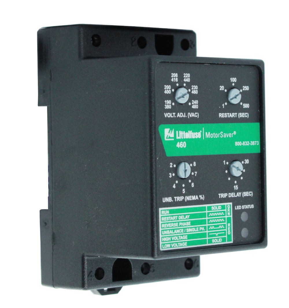 03-06-111_1.jpg VIGILANTE DE TENSION 190-480VAC MARCA LITTLEFUSE PROTECCION AJUSTABLE POR DESBALANCE PROTECCION AJUSTABLE POR BAJA Y ALTA TENSION PROTECCION POR INVERSION O AUSENCIA DE FASE - Image 1