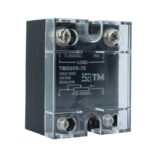 RELE DE ESTADO SOLIDO MARCA TM REGULABLE POR POTENCIOMETRO CORRIENTE MAXIMA 75 AMPERIOS RANGO DE VOLTAJE 0-380V INCLUYE POTENCIOMETRO Y STICKER