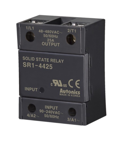 04-02-042_1-1.jpg RELE SSR SR1 40A@240VAC CONTROL 90-280VAC CRUCE POR CERO - Imagen 1