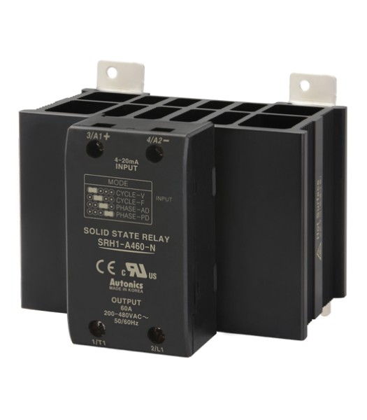 04-02-071_1-1.jpg RELE SSR SRH1 60A 200-480VAC CONTROL 4-20MA CRUCE POR CERO CON DISIPADOR AUTONICS - Image 1