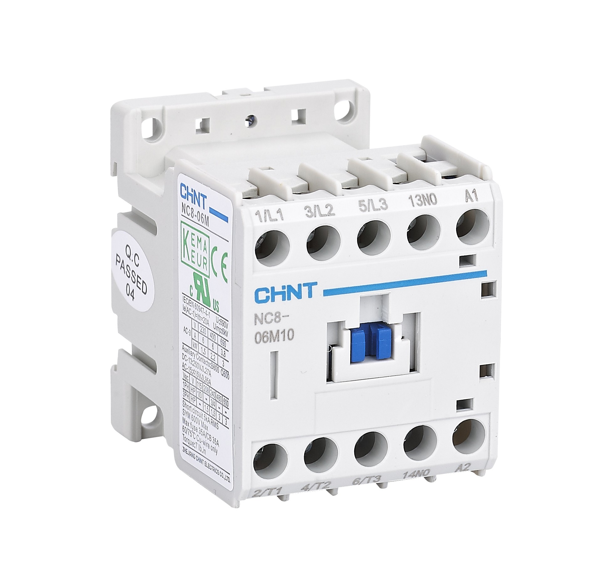 04-06-019_1.jpg CONTACTOR AUXILIAR 12A 2NA + 2NC BOBINA 24VDC SERIE NC8 CHINT - Image 1