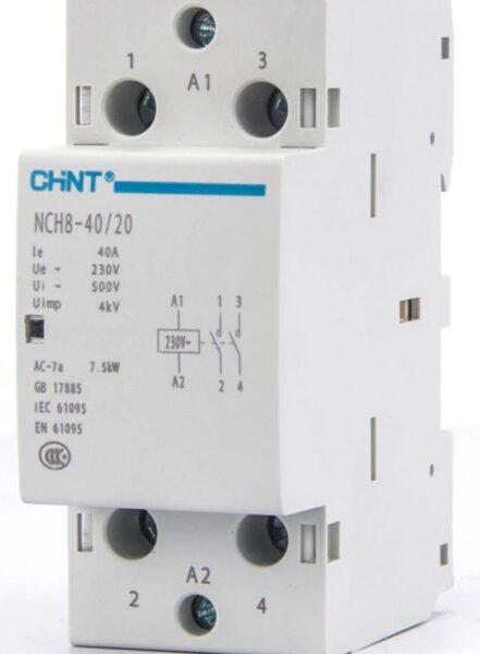 CONTACTOR MODULAR 2 POLOS 40A 110 VAC NCH8 CHINT