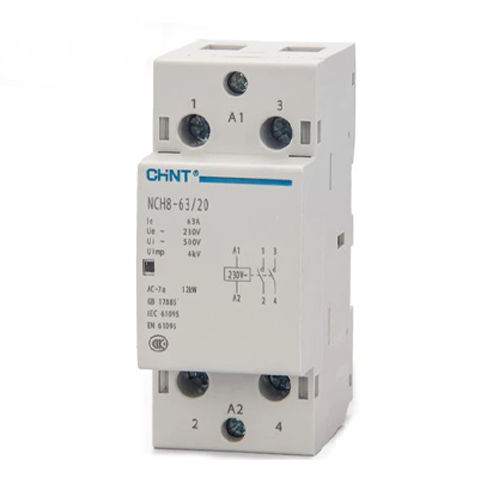 04-06-027_1.jpg CONTACTOR MODULAR 2 POLOS 63A 240 VAC NCH8 CHINT - Image 1