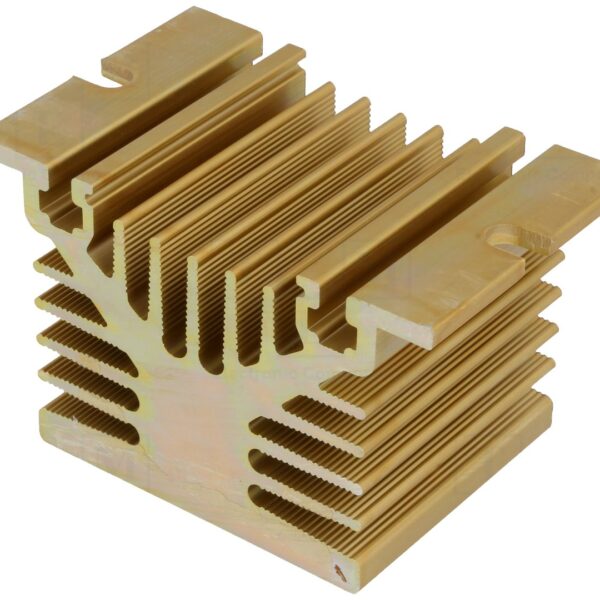 DISIPADOR DE CALOR ALUMINIO ANODIZADO PARA SSR MONOFASICO