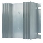 DISIPADOR DE CALOR DE ALUMINIO PARA 1 RELE DE ESTADO SOLIDO DE  10 A 70 AMP TAMAÑO 110X125X50MM, MARCA TM
