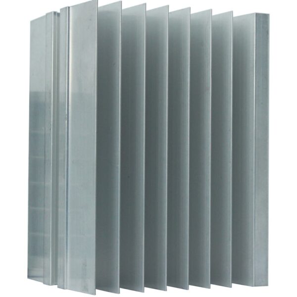 DISIPADOR DE CALOR DE ALUMINIO PARA 1 RELE DE ESTADO SOLIDO DE  10 A 40 AMP TAMAÑO 110X68X80MM, MARCA TM