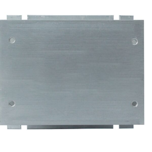 DISIPADOR DE CALOR DE ALUMINIO PARA 2 RELE DE ESTADO SOLIDO DE  10 A 40 AMP TAMAÑO 110X80X80MM, MARCA TM