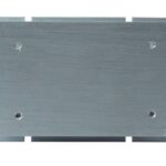 DISIPADOR DE CALOR DE ALUMINIO PARA 2 RELE DE ESTADO SOLIDO DE  10 A 100 AMP TAMAÑO 150X80X80MM, MARCA TM