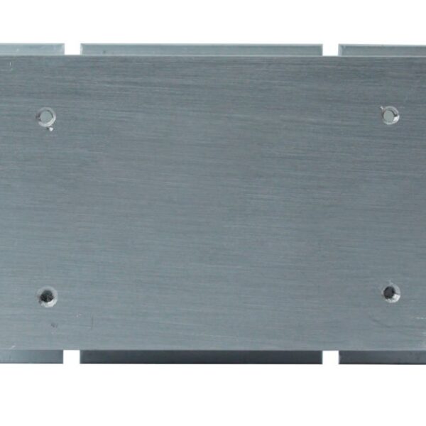 DISIPADOR DE CALOR DE ALUMINIO PARA 2 RELE DE ESTADO SOLIDO DE  10 A 100 AMP TAMAÑO 150X80X80MM, MARCA TM