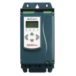 ARRANCADOR SUAVE CON PANTALLA PROFESIONAL INTELIGENTE MARCA AUCOM, ESTADO SOLIDO, BYPASS INTERNO, PARA MOTOR 3F COMO SERVICIO NORMAL (LO) 25HP @ 240V 60HP @ 480V MAXIMO 77AMP / COMO SERVICIO PESADO (H