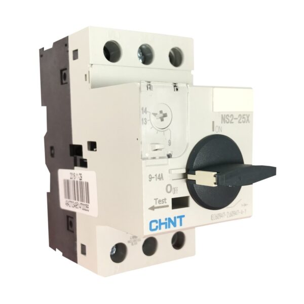 GUARDAMOTOR AJUSTABLE 6-10A 600V  RIEL DIN MANDO ROTATIVO