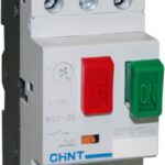 GUARDAMOTOR AJUSTABLE 0.4-0.63A 600V RIEL DIN MANDO PULSADO NS2-25 CHINT