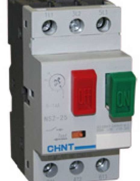 GUARDAMOTOR AJUSTABLE 1-1.6A 600V EN RIEL DIN NS2-25 CHINT