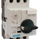 GUARDAMOTOR AJUSTABLE 0.4-0.63A 600V RIEL DIN MANDO ROTATIVO NS2-25X CHINT