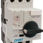 GUARDAMOTOR AJUSTABLE 0.63-1A 600V RIEL DIN MANDO ROTATIVO NS2-25X CHINT