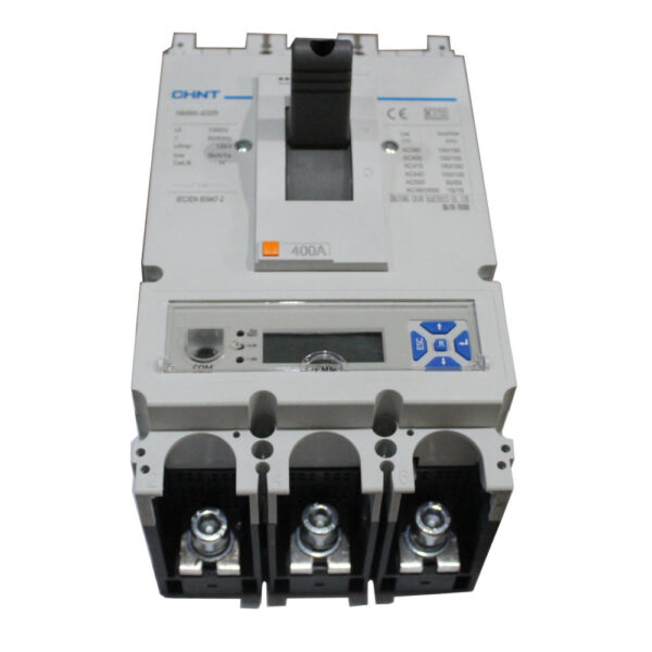 BREAKER DE CAJA MOLDEADA AJUSTABLE PROTECCION PARA MOTOR. 3 POLOS. 400A. ICU 50KA/500VAC NM8N CHINT