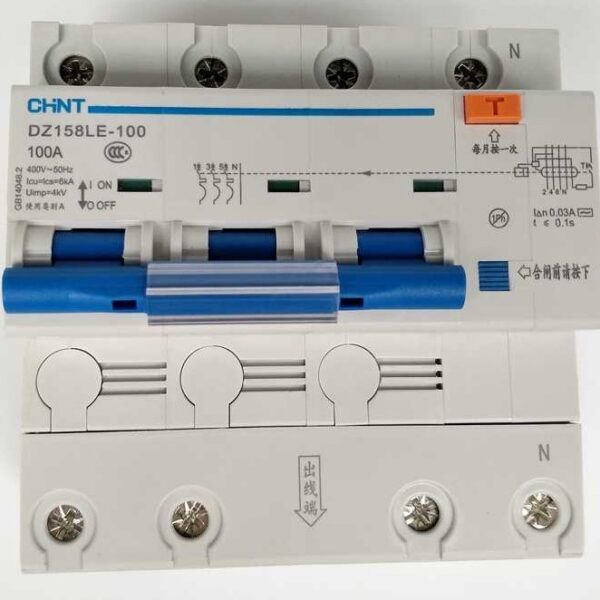 BREAKER 3P+N 63A DZ158LE 6KA  300mA  FALLO TIERRA