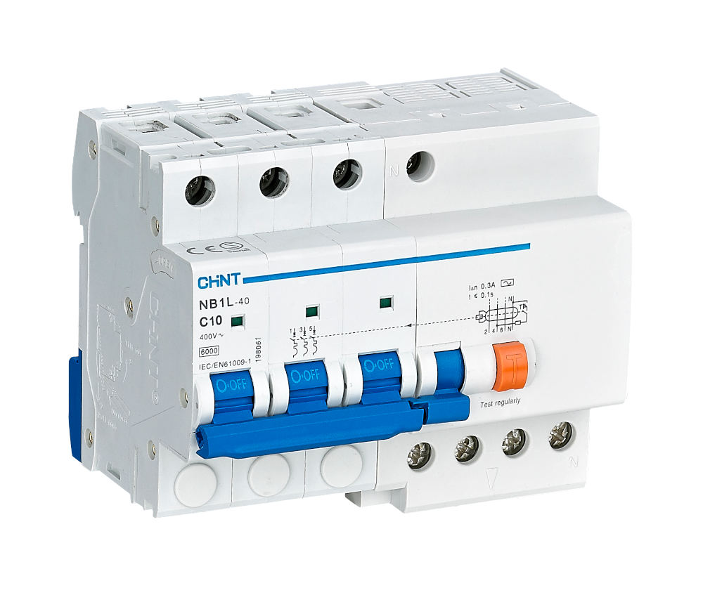 04-14-130_1.jpg BREAKER PROTECCION POR CORRIENTE RESIDUAL 3P+N 20A 30mA 10kA NB1L-40 - Image 1