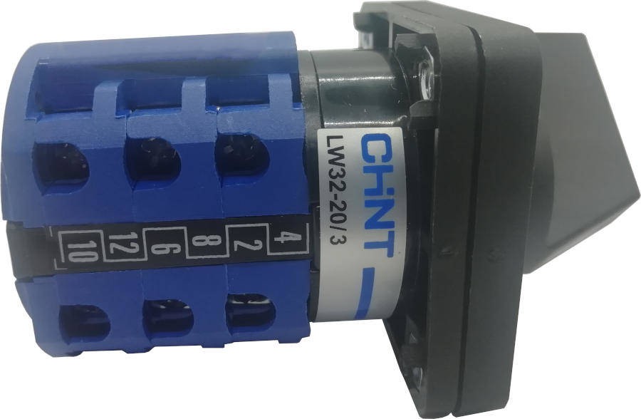 04-16-009_1.jpg INTERRUPTOR TIPO TRANSFERENCIA TRES POLOS 1-0-2 20AMP 480V - Image 1