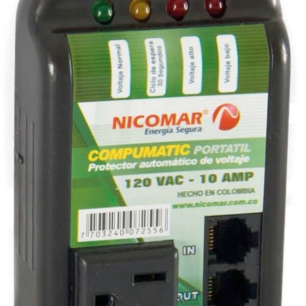 PROTECTOR DE VOLTAJE 120V/10A /COMPUTADORAS