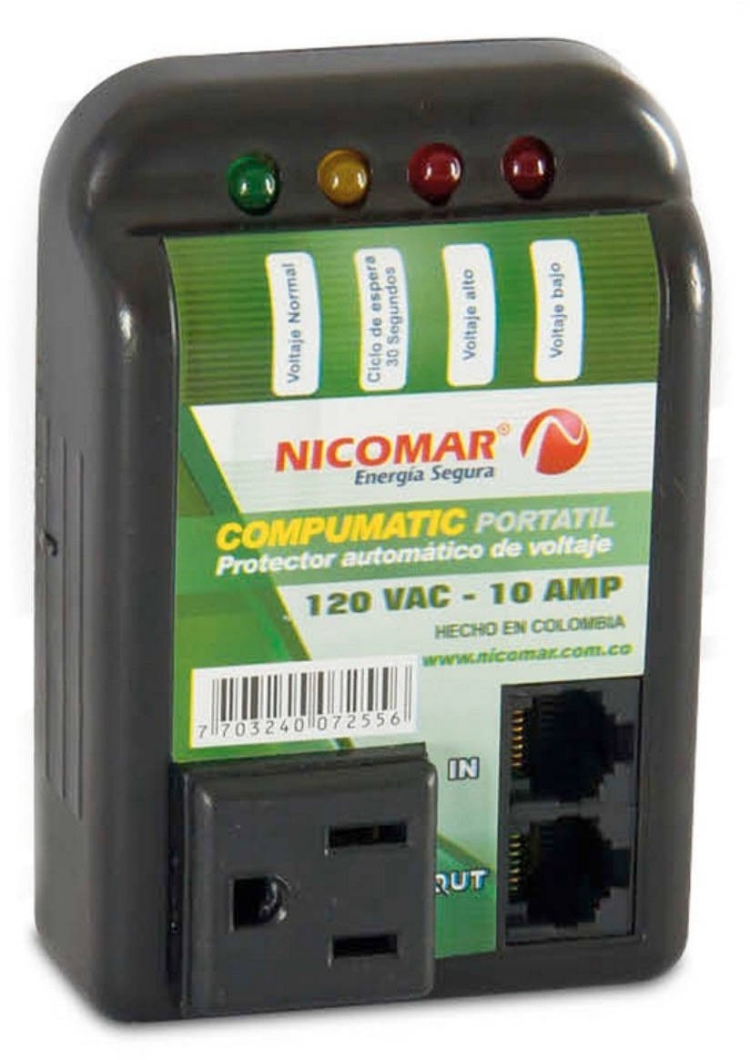04-21-005_1.jpg PROTECTOR DE VOLTAJE 120V/10A /COMPUTADORAS - Image 1