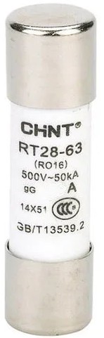 FUSIBLE DE PORCELANA 22 DIA X 58 LARGO 50AMP