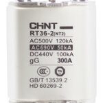 FUSIBLE TIPO CUCHILLA TAMAÑO 2  355A SERIE RT36 CHINT