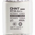 FUSIBLE TIPO CUCHILLA TAMAÑO 2  400A SERIE RT36 CHINT