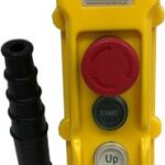 ESTACION DE MANDO PARA GRUA/TECLE DE 2 PULSOS + HONGO EMERG