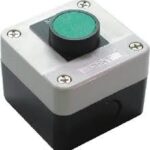 BOTON PULSADOR EN CAJA PLASTICA 1 ARRANQUE VERDE