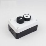 BOTON PULSADOR DOBLE EN CAJA PLASTICA ARRIBA Y ABAJO 2NO