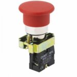 BOTON PULSADOR TIPO HONGO ROJO P/ PARE 60MMDIA 1NC