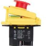 PULSADOR CAJA PLASTICA 1NA+1NC PARE Y ARRA+PARO EMERGENCIA 18A 230VAC