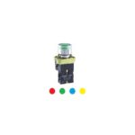 BOTON PULSADOR COLOR ROJO LUZ 100-240VAC CONTACTO NO MARCA AUTONICS