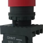 PULSADOR TIPO HONGO PLASTICO PARO DE EMERGENCIA 40MMM 1NC SERIE NP8 CHINT