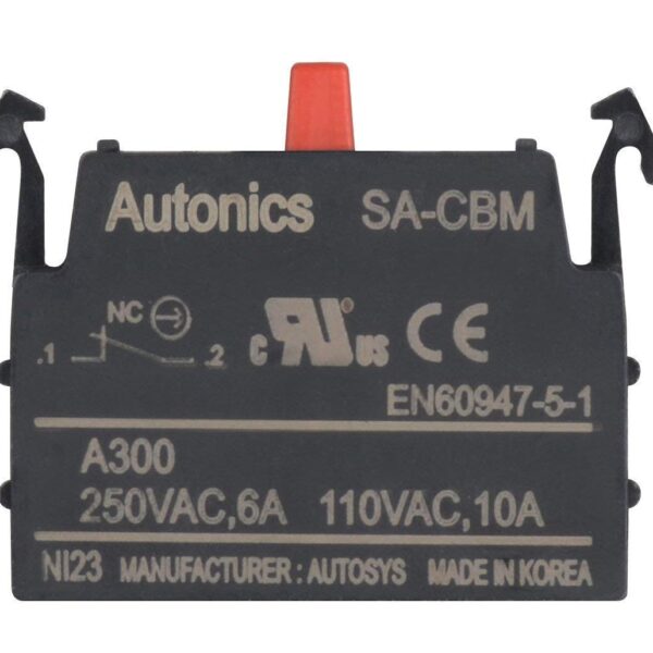 BLOQUE CONTACTO NO 110 VAC 10A  220 VAC 5A