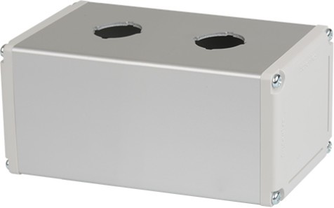 04-26-040_1.jpg CAJA RECTANGULAR PARA PULSADOR 22MM 2 HUECOS, MARCA AUTONICS - Image 1