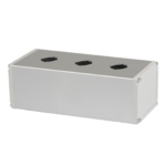 CAJA RECTANGULAR PARA PULSADOR 22MM 3 HUECOS MARCA AUTONICS