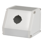 CAJA TRIANGULAR PARA PULSADOR 22MM 1 HUECO LARGO 86MM MARCA AUTONICS